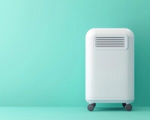 Cryogenic freezer, compact and futuristic lab design, 3D illustration