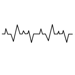 Heart beat line. Thin line vector of signs for infographic  logo  app development and website design. Heart rhythm 