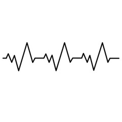 Heart beat line. Thin line vector of signs for infographic  logo  app development and website design. Heart rhythm 