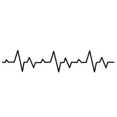 Heart beat line. Thin line vector of signs for infographic  logo  app development and website design. Heart rhythm 