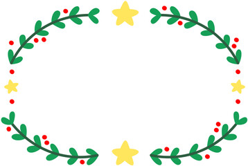 Christmas Red Berry Wreath with Star Square