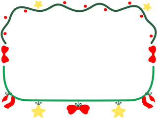 Christmas Red Ornaments Wreath Square