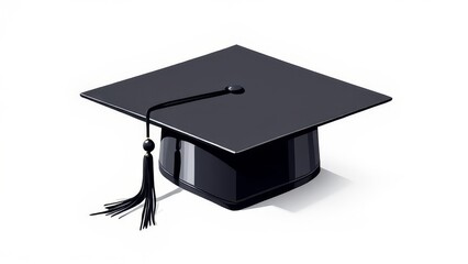 Graduate logo design, optimized for Rule of Thirds, balanced composition.