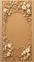 Botanical-themed wooden placard featuring white foliage and blooms, plant, floral, white foliage, blooms