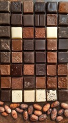 Fototapeta premium A Symphony of Chocolate Delights: Exquisite Array