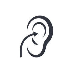 Hear Logo Template Icon