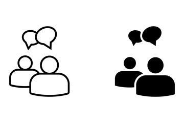 Chat, speak sign, talk icon  Communication concept . For mobile concept and web design. vector illustration