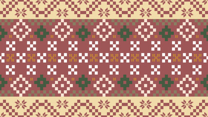 Pixel seamless pattern.