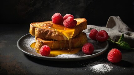 French toast for Morning Breakfast ,food , French toast