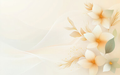 Fototapeta premium Vintage floral texture art background