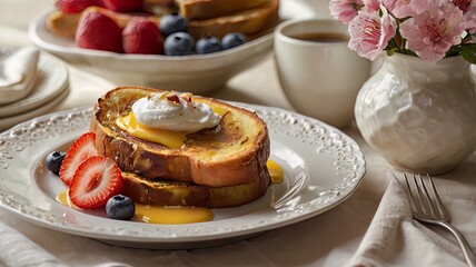 French toast for Morning Breakfast ,food , French toast