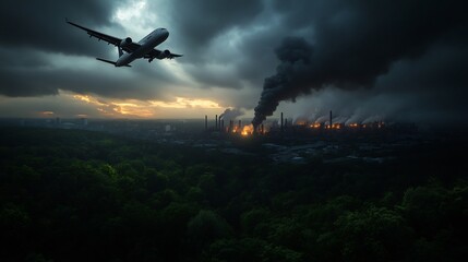 Air Pollution and Industrial Emissions: A Dark Sunset Over the City