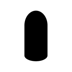 Nail shape icon. Vector image