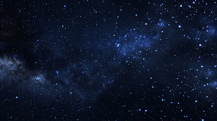 Obraz premium Deep Black Sky with Scattered Tiny Stars