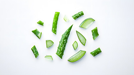Aloe Vera Pieces Photo Background