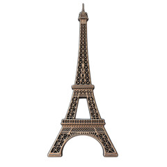 Elegant Model of the Eiffel Tower in Intricate Metal Design