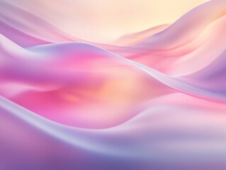 Fototapeta premium Soft, flowing fabric in pastel hues creates a serene, dreamy atmosphere.