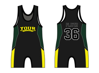 Wrestling singlets are designed with an elegant edgy and wild look. The design template is a perfect fit for all sportswear, casual wear, shirts, fashion apparel, and all kinds of othe fashion apparel