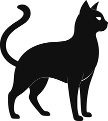 Cats and dogs silhoutte vector styles