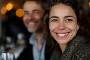 Obraz premium Generative AI Image of a Romantic Couple Sharing a Joyful and Intimate Moment Together