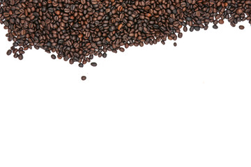 coffee beans on white background