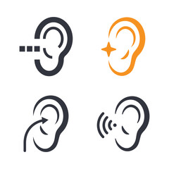 Hear Logo Template Icon