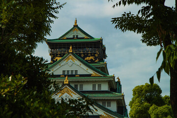Japan Ōsaka-jō Castle in summer