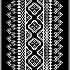 black and white geometric seamless pattern