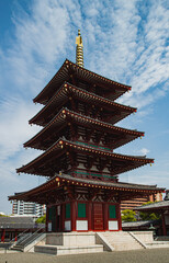 Japan Osaka Shitennō-ji Temple Pagoda