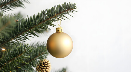 Festive Christmas decorations featuring pine branches, red ornaments, and candy canes arranged on a dark background. Perfect for holiday themes and seasonal celebrations
