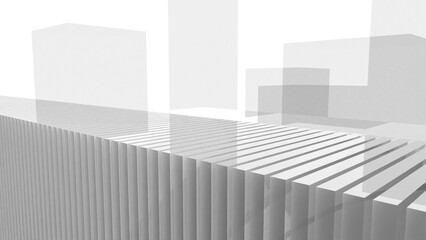 Abstract 3d glass texture concept light background