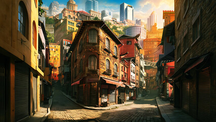 Fototapeta premium high rise building city in the world