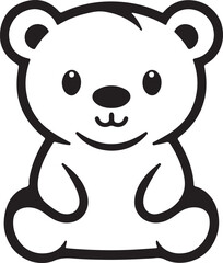 panda silhouette vector art illustration white background