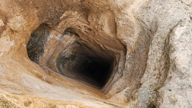 Ancient water cistern of the Avdalaz Castle  located 1.5 km north of the Phrygian settlement Ayazini is a multi-storey, multi-room fortress.  