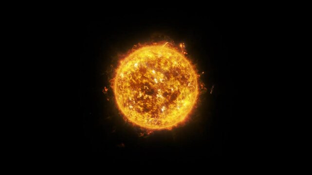 explos&atilde;o solar em fundo preto