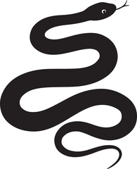 Snak silhouette vector art and illustration design.