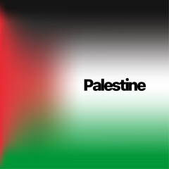 Palestine flag blurred background template