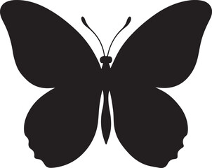 Butterfly silhouette vector art and illustration design.