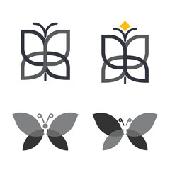 Butterfly Logo Template Icon