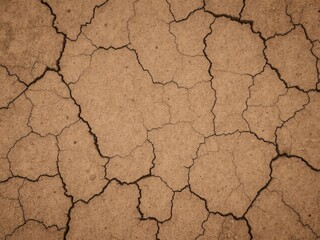 Fototapeta premium Rough, gritty dirt texture background with cracks and earthy tones, background, natural