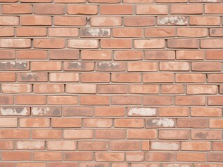 Obraz premium Rustic red brick wall with natural texture for background or design element, wall, architecture
