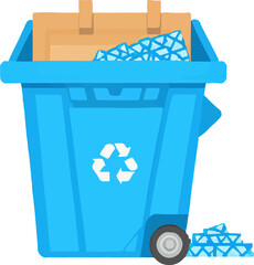 Dumpster Community Recycling Trash Bin