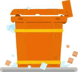 Dumpster Garbage Waste Building Recycling