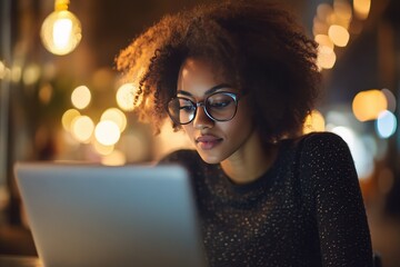 Worker engaged in remote training, embodying continuous learning and career growth within a modern workspace setting, highlighting the value of digital education in professional development