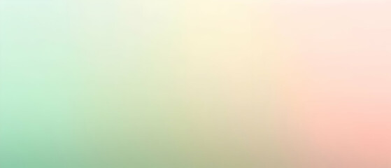 Fototapeta premium Blurred gradient Light Pink and Mint Cream and Light Yellow background