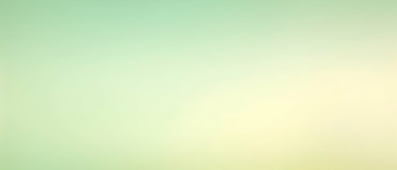Blurred gradient Light Mint and Light Yellow and Cream background