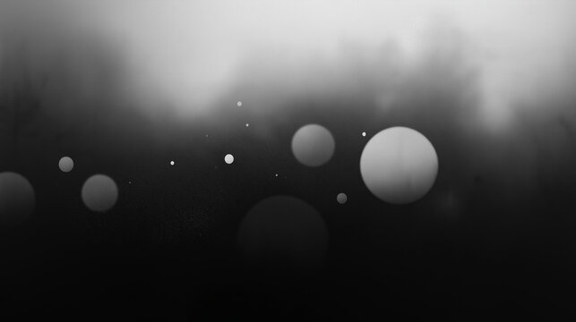 Fundo de Bokeh Monocrom&aacute;tico com Luzes Desfocadas