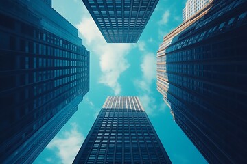 Metropolis High-Rise Perspective Urban Architectural Design