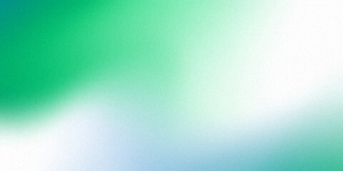 A smooth green and white gradient texture grainy with soft backgrounds, ideal for minimalist designs, modern wallpapers, banner.