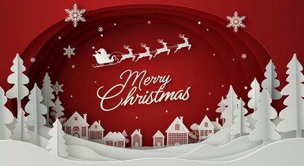 Various Christmas, New Year card and banner collection: Santa Claus, Christmas tree, snowman, reindeer, ornament, snowflake, snow covered village, xmas elements and decorations and many more.